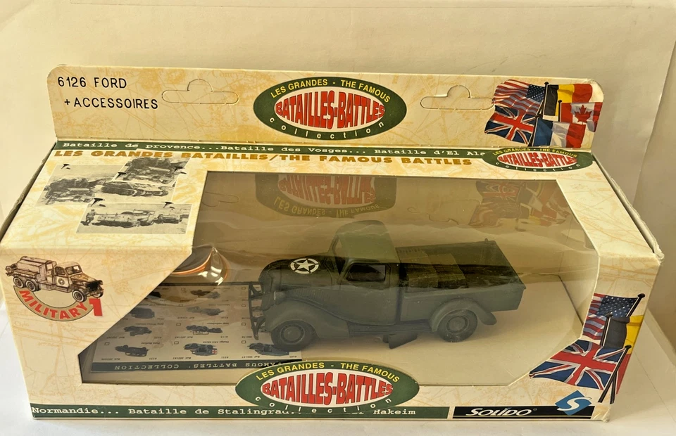 Solido Militare Battaglie 1/43 Rif 6126 Ford V8 Pick Up Accessorio Us Army C79 - Immagine 1 di 2