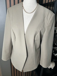 Express tan blazer size 12 short style office wear stylish office blazer - Picture 1 of 6