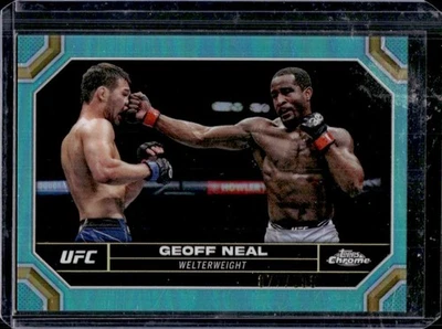 2024 Topps Chrome UFC Geoff Neal Aqua Refractor #/199 - Image 1 of 2