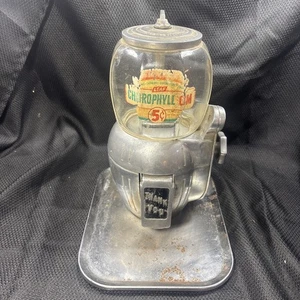 Macchina per palline di gomma/arachidi anni 40 Atlas Bantam da banco, rara, cromata originale - Foto 1 di 16