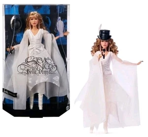 Mattel Creations Barbie Stevie Nicks Bella Donna Puppe mit weißem Kleid - NEU IN HAND - Bild 1 von 8