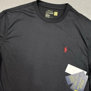 Polo Ralph Lauren Performance Jersey Schwarz T-Shirt Herren Small Classic Fit Pony - Bild 1 von 9