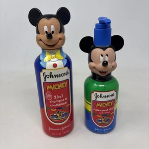 NOS Johnson’s Mickey Mouse Hand Soap And Shampoo Brand New RARE - Picture 1 of 7
