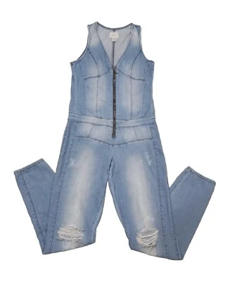 Mono GUESS DE COLECCIÓN Mono Los Ángeles Para Mujer 8 Denim Pierna Ajustada Mameluco Y2K Foto 1 de 4