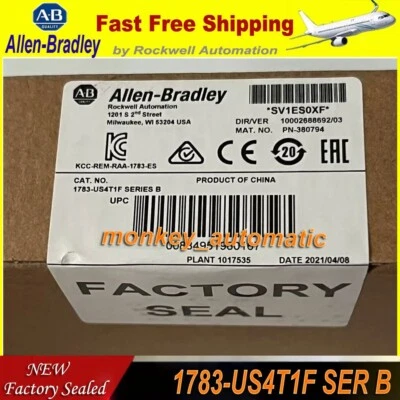 NEW Allen Bradley 1783-US4T1F SER B Stratix 2000 4T+1F Port Unmanaged Switch - Image 1 of 4