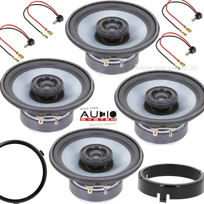 Audio System 12cm Lautsprecher 120 W Mercedes W124 E-Klasse Set vorne + hinten - Bild 1 von 2