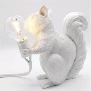 Artificial Squirrel Table Lamp,Bedside Wall Lamp, Night Light for