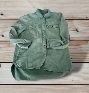 Madewell Shirt Womens Size XS Green Button Up Down Front Long Sleeve Pocket - Picture 1 of 7