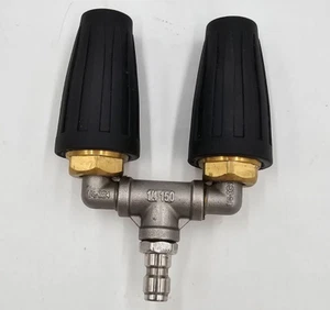 DUAL TURBO PRESSURE WASHER 4000PSI 360° ROTATING NOZZLE TIP WITH 1/4" QUICK CONN - Picture 1 of 3