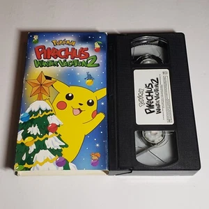 Pokemon Pikachu's Winter Vacation 2 (VHS, 2000) Nintendo Combined Shipping - Imagen 1 de 2