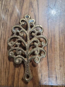 Vintage Brass Trivet Tree of Life - Picture 1 of 10