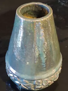 Vintage Belgien Helman glasierte Knospen Vase gestempelt #151 - Bild 1 von 4