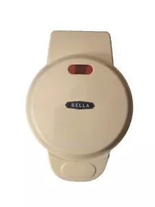 Bella Kitchen Yellow Belgian Mini Waffle Maker “Smiley Face” Non-Stick 4-1/4” - Picture 1 of 9