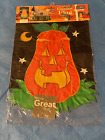Happy Jack O Pumpkin Halloween Garden Banner 11"x15"