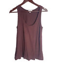 James Perse Tank Top Women?S Size 2 Red Maroon