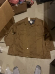 Blake Shelton Lands' End Men's Cotton Lined Chore Utility Jacket 4XL NWT Brown - Picture 1 of 3
