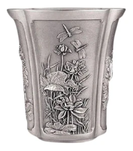 Royal Selangor Four Seasons Zinn Vase Champagner Eiskübel Box Vintage - Bild 1 von 16