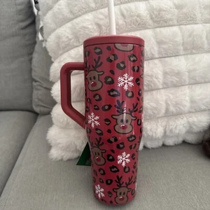 Rainder 40oz Metal Christmas Tumbler NWT; Lid, Straw 2024 - Picture 1 of 2