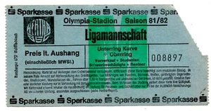 Ticket 2. BL Hertha BSC Berlin - SpVgg Bayreuth 1981/82 - Bild 1 von 1
