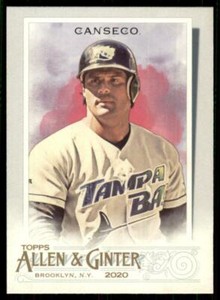 2020 Topps Allen and Ginter Base SP #327 Jose Canseco - Tampa Bay Devil Rays