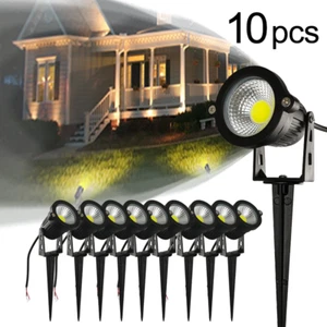 10X 12V LED Spot Lights Low Voltage Cool/Warm White Garden Landscape Hardwired - Picture 1 of 12