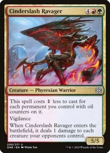 Firexia de lámina Cinderslash Ravager x4: todo será uno casi nuevo Magic The Gathering - Imagen 1 de 1