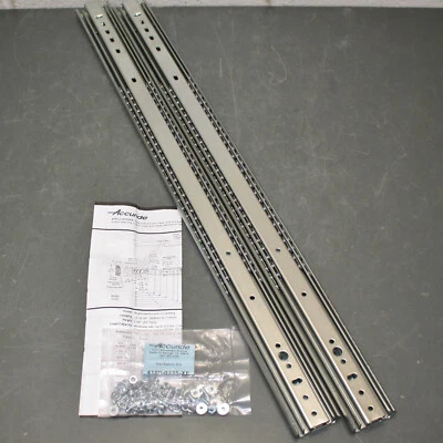 (2) Correderas para cajones Accuride C 3600-28, extensión completa de 28", capacidad de 182 libras Foto 1 de 4