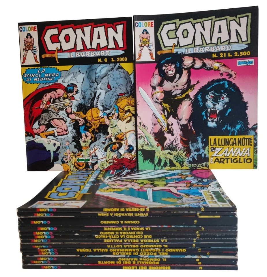 CONAN IL BARBARO Colore Comic Art NUMERI A SCELTA mancolista - Immagine 1 di 2