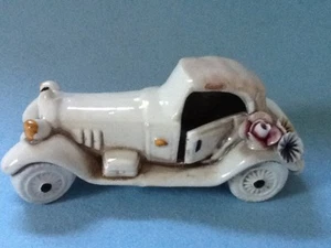 AUTO SPORTIVA VINTAGE CAPODIMONTE PORCELLANA AUTO ROADSTER EVC - Foto 1 di 7