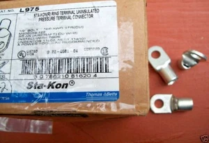 Thomas & Betts L975 STA-KON 1/2" PRESSURE TERMINAL 4/0 AWG CONNECTOR NEW - Picture 1 of 4