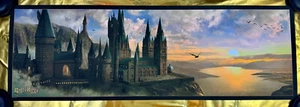 Impresión artística Harry Potter Hogwarts Sunset Edition de Pablo Olivera de cuello de botella - Imagen 1 de 9