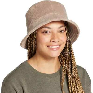 Alpine Design Women's Brushed Bucket Hat, Plush, Winter, Tan / Taupe - OSFM - Picture 1 of 4