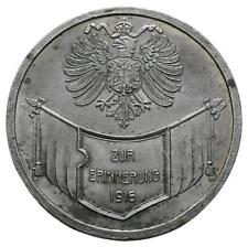 Linnartz 1. WELTKRIEG Zinnmedaille 1916 In original Holzschatulle Vorzüglich