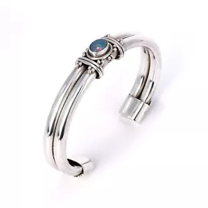 Suarti Schwarz Opal Silber Armreif - Bild 1 von 4