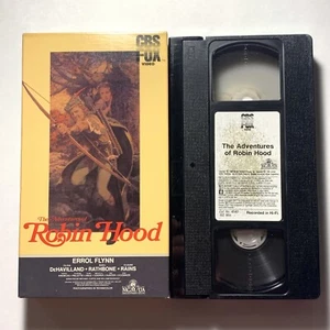 The Adventures of Robin Hood VHS 1984 1938 Color) Errol Flynn Video Tape Movie - Picture 1 of 24