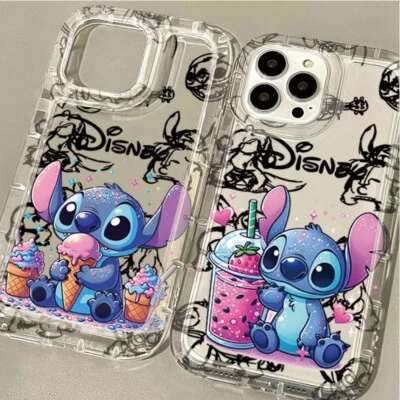 Funda protectora de teléfono Disney Stitch para iPhone 15 14 13 12 11 X XS Plus Mini Pro Max Foto 1 de 4