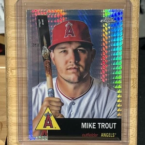 2022 Topps Chrome Platinum Anniversary Mike Trout Prism Refractor #50 Angels 🔥 - Picture 1 of 2