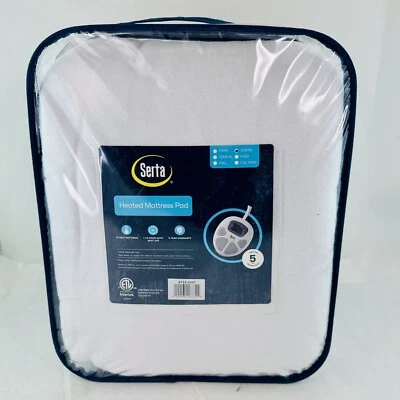Serta Plush Heated Mattress Pad Electric Bed Warmer Queen - Image 1 of 4