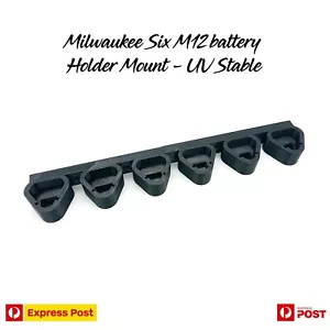 Milwaukee Six 12V M12 Batería Soporte Soporte Montaje Soportes Almacenamiento - Imagen 1 de 1