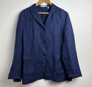 ines de la fressange uniqlo jacket 100% Linen Women’s Size L - Picture 1 of 10