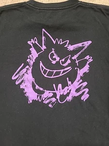 Pokemon Gengar Uniqlo UT Shirt Kids Youth Surprise Mode Jarvis Black - Picture 1 of 8