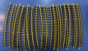 Lote de 16 piezas Bachmann Locomotora Tren Calibre G Curvada Latón Pista - De Colección - Imagen 1 de 4