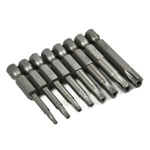 Bit Screwdriver T8/T10/T15/T20/T25/T27/T30/T40 Alloy Steel For Air Drills - Picture 1 of 12