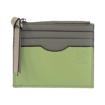 Estuche para monedas Loewe cuero anagrama tarjeta llave mujer verde talla única Foto 1 de 4