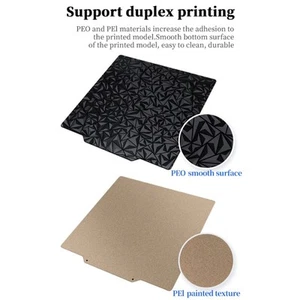 3D-Druckplatte Flexibles PEO PEI Strukturiertes Glattes Heizbett Aus Federstahl❀ - Afbeelding 1 van 22