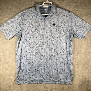 Peter Millar Summer Comfort Night Rock Print Poloshirt Herren XL Golfcore Preppy - Bild 1 von 14
