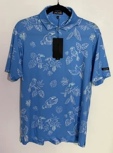 Bad Birdie Polo Shirt Mens Size Small No Fly Zone Short Sleeve Golf NWT - Picture 1 of 6