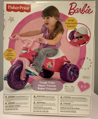 Fisher-Price Barbie Triciclo Resistente Con Almacenamiento Rueda Grande Bicicleta-Juego para Niños Pequeños Foto 1 de 4