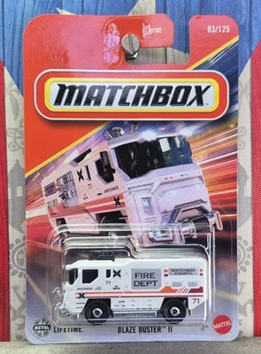 '25 MATCHBOX BLAZE BUSTER II FIRE TRUCK 1:64 SCALE USA STOCK!!! - Image 1 of 4