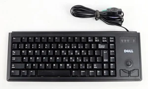 Vintage Dell Cherry ML4400 Black Trackball Keyboard - Picture 1 of 4